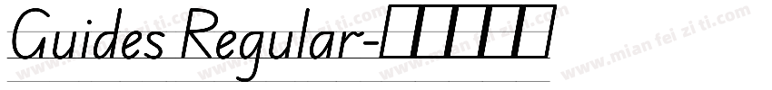 Guides Regular字体转换